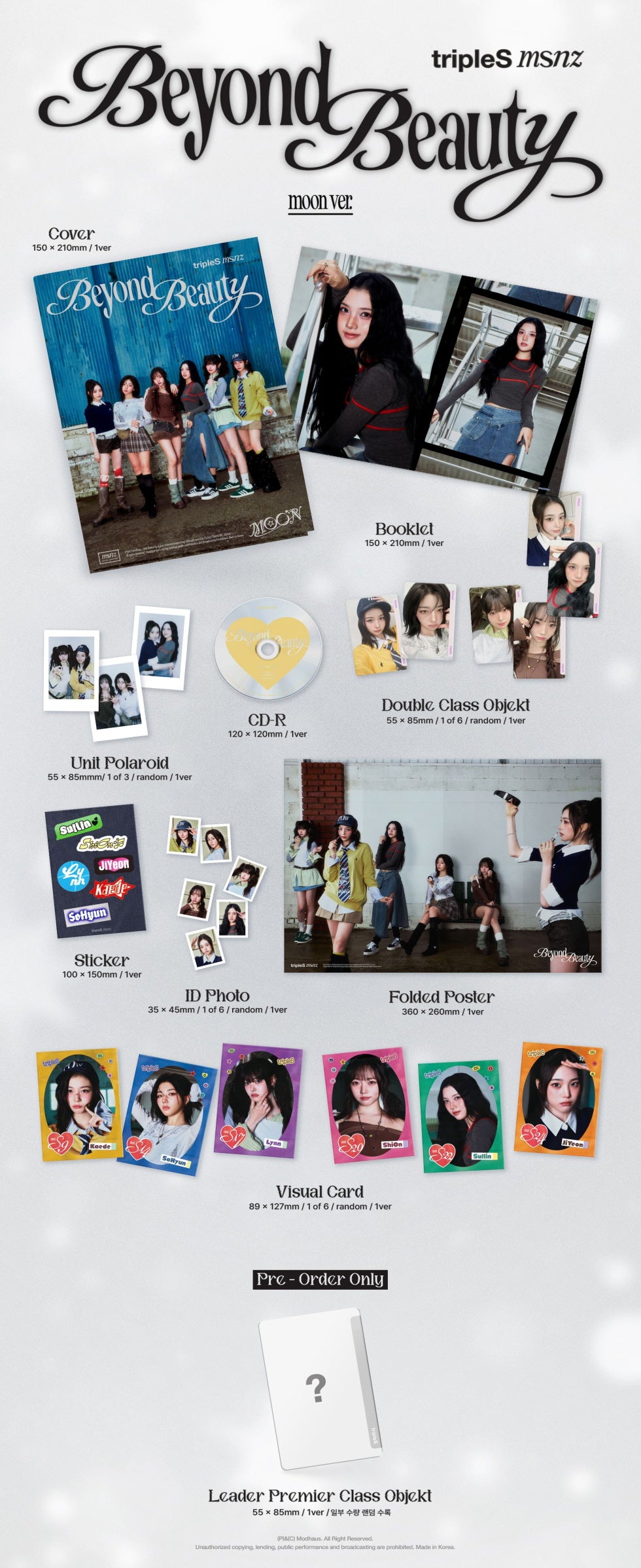 tripleS - Mini Album [msnz (Beyond Beauty)] (4 Versions)(POB - Photocard 1ea Included - Limited Quantity)