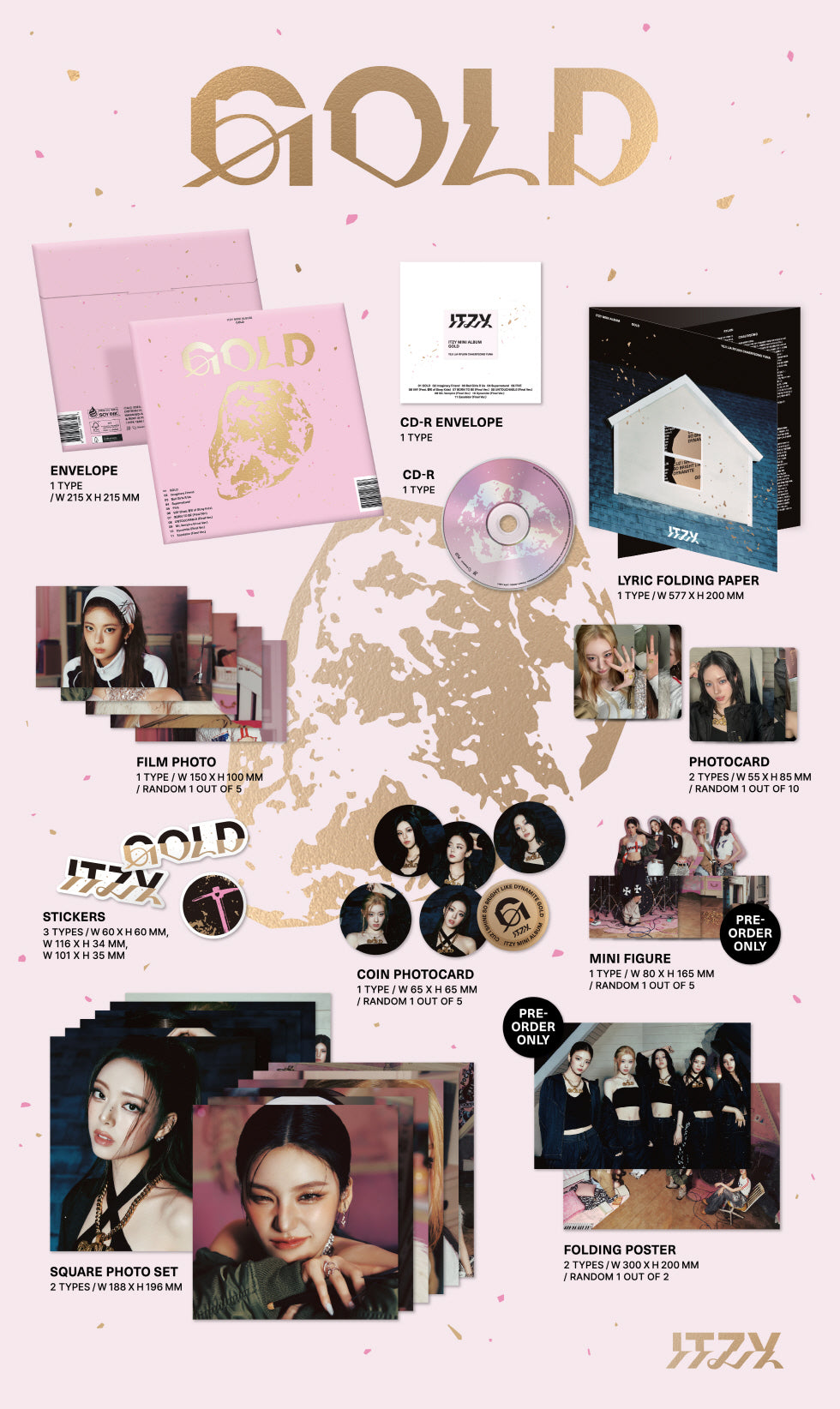 ITZY GOLD Special Edition - GOLD Version.