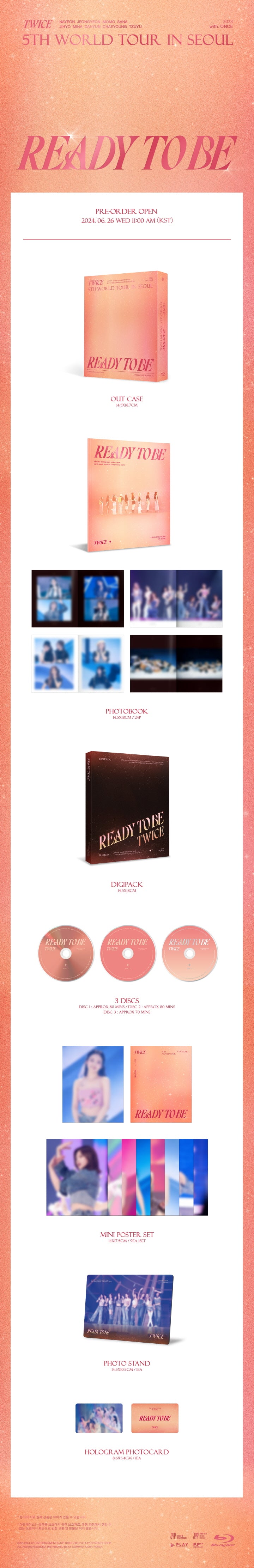 TWICE 5th World Tour in Seoul Ready To Be Blu-Ray Version.