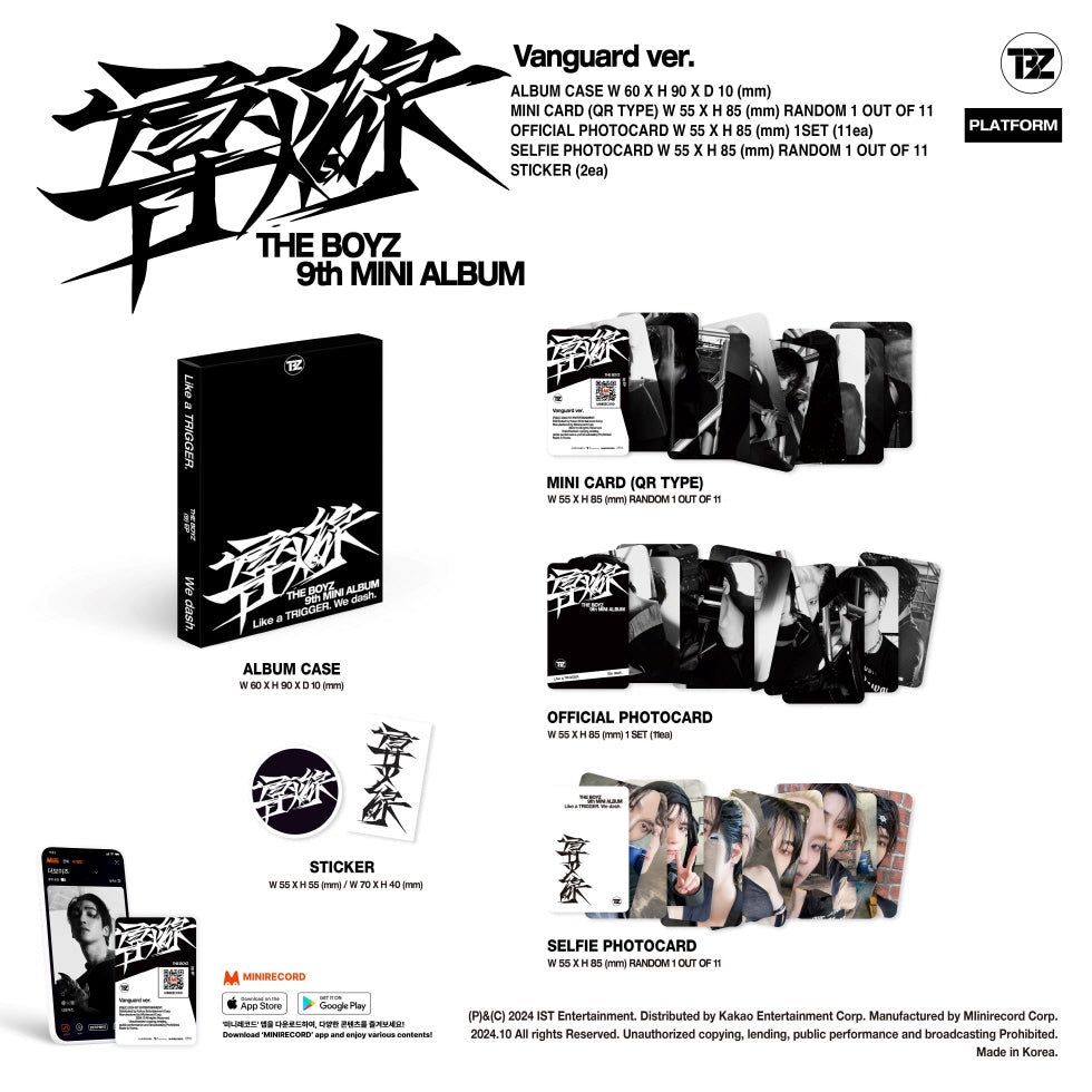 THE BOYZ - 9TH Mini Album FUSE(導火線/도화선) Platform Version (3 Versions).