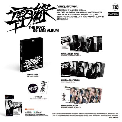 THE BOYZ - 9TH Mini Album FUSE(導火線/도화선) Platform Version (3 Versions).