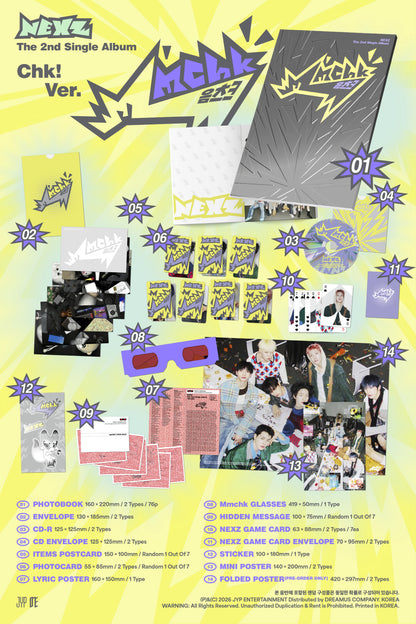 NEXZ - 2rd Single Album [Mmchk 음츠크] Standard Version (2 Versions)