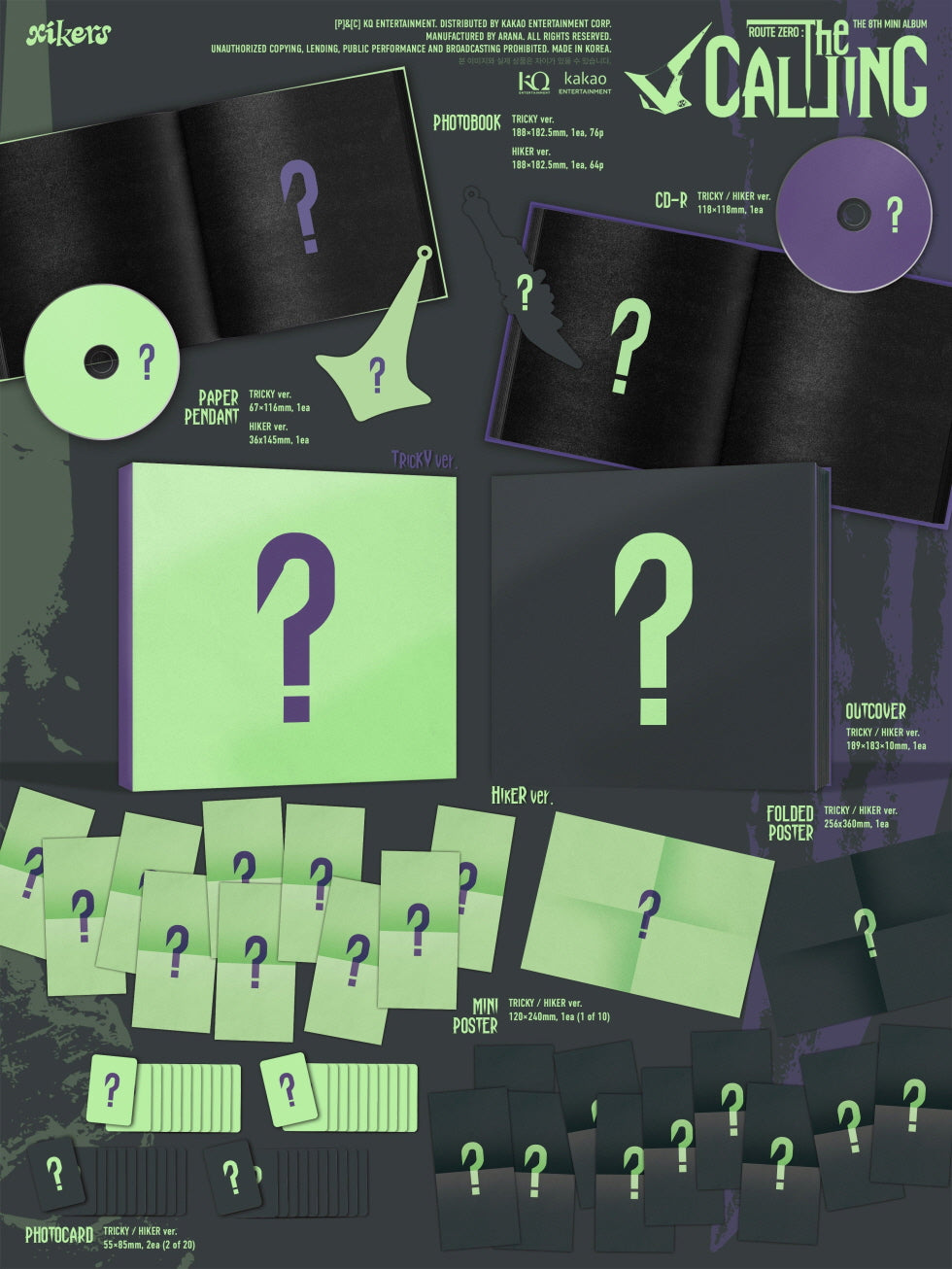 (PRE-ORDER 2026-11-03) Xikers - 8th Mini Album [ROUTE ZERO : The CALLING] Standard Version (2 Versions)