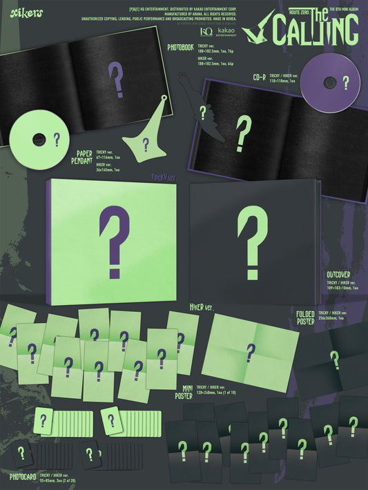 (PRE-ORDER 2026-11-03) Xikers - 8th Mini Album [ROUTE ZERO : The CALLING] Standard Version (2 Versions)