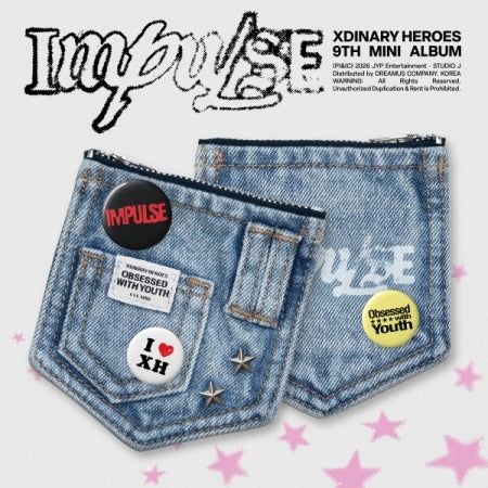 (PRE-ORDER 2026-10-12) Xdinary Heroes - 9th Mini Album [Impulse] Denim Pouch Version