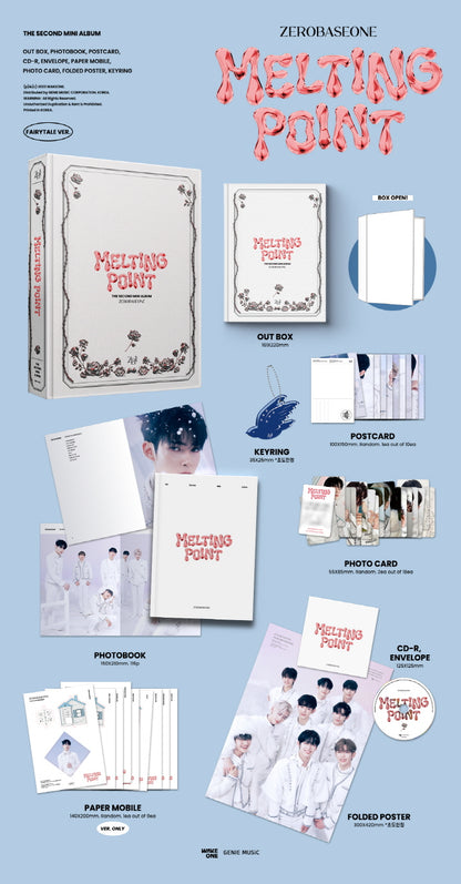 ZEROBASEONE, 2ND MINI ALBUM, MELTING POINT (3 Versions).