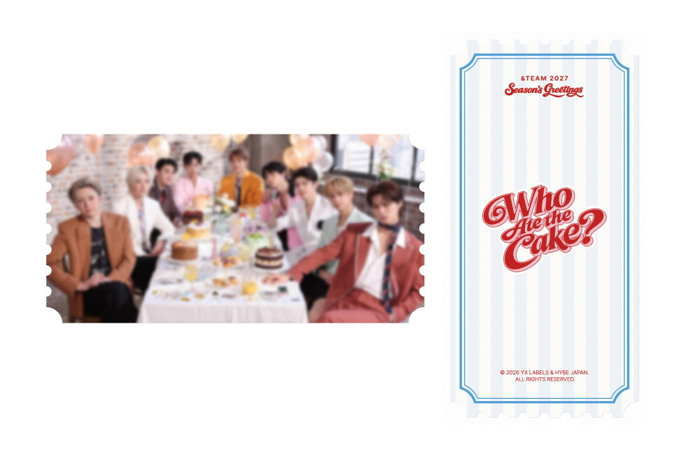 (PRE-ORDER 2026-12-16) &TEAM - 2027 SEASON'S GREETINGS [WHO ATE THE CAKE?](🎁POB Included - Pre-order only)