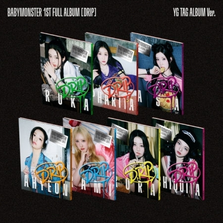 BABYMONSTER - 1st Full Album [DRIP] YG TAG ALBUM Version (7 Versions).