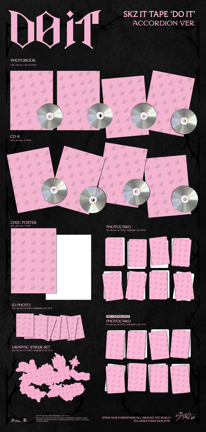 (PRE-ORDER 2025-11-21) Stray Kids - SKZ IT TAPE [DO IT] Accordion Version (8 Versions) Random 1ea