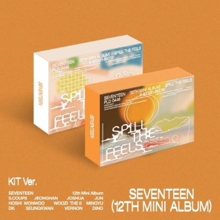 Seventeen - 12th Mini Album Spill the Feels KiT Version (2 Versions)(POB - Polaroid Type Photocard Included!!).