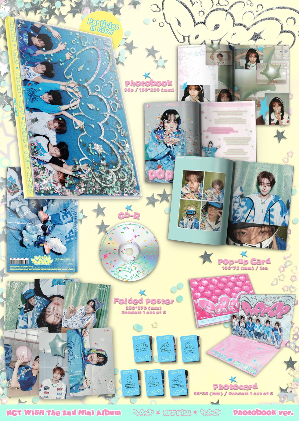 NCT Wish - 2nd Mini Album [poppop] Photobook Version.