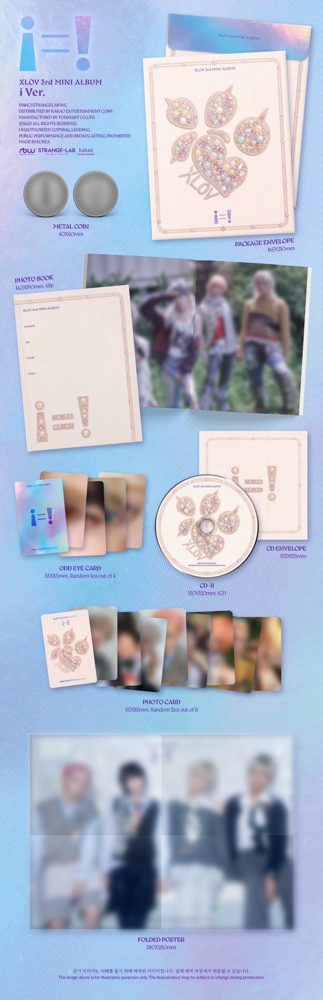 (PRE-ORDER 2026-10-29) XLOV - 3rd Mini Album [i=!] (2 Versions)