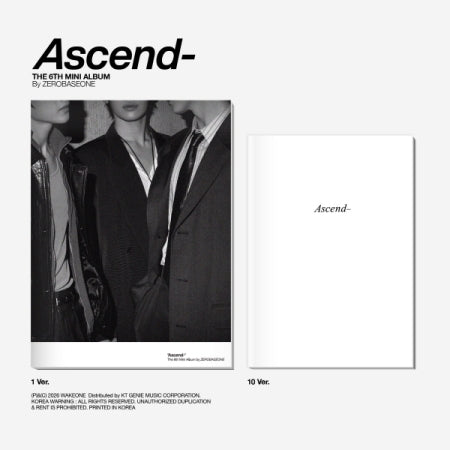 ZEROBASEONE - 6th Mini Album [Ascend-] (2 Versions)(POB Option available)