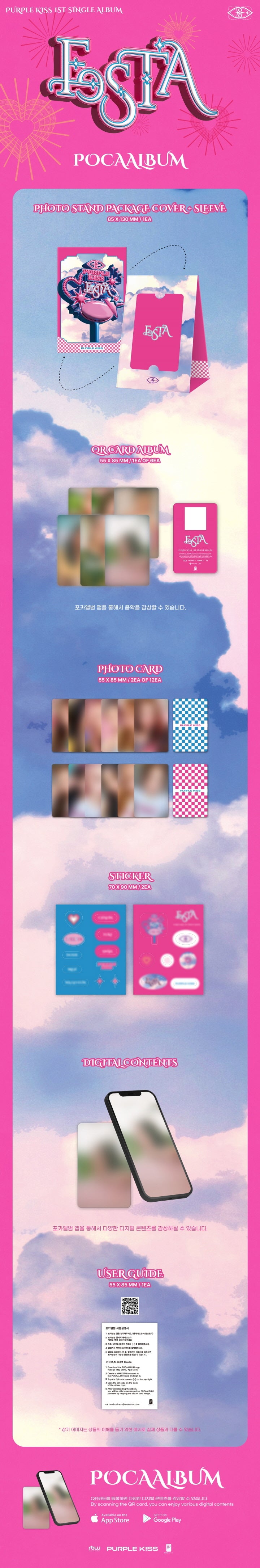 Purple Kiss - 1st Single Album Festa Pocaalbum Version.