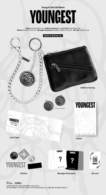 (PRE-ORDER 2026-07-27) Young K (DAY6) - 2nd Full Album [YOUNGEST] Wallet & Keyring Version