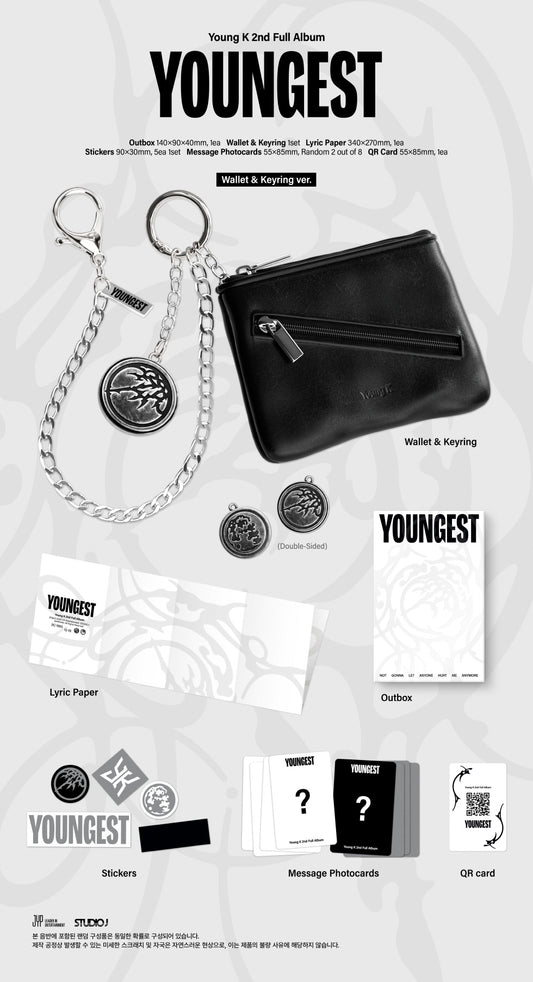 (PRE-ORDER 2026-07-27) Young K (DAY6) - 2nd Full Album [YOUNGEST] Wallet & Keyring Version