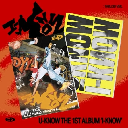 U-KNOW (TVXQ Yuno Yunho) - 1st Album [I-KNOW] Tabloid Version (2 Versions).