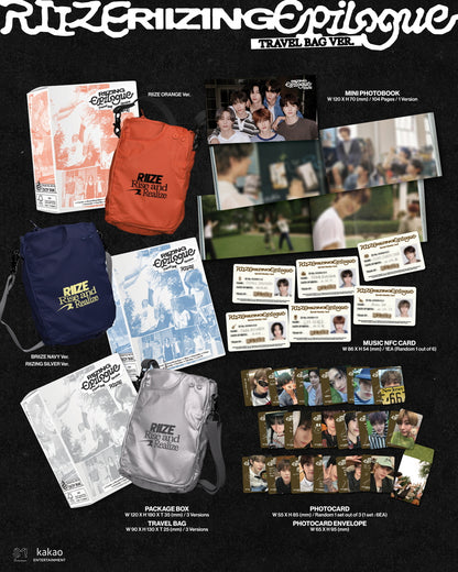 Riize Riizing Versions RIIZE 1st Mini Album RIIZING : Epilogue Travel Bag Version (Limited ...