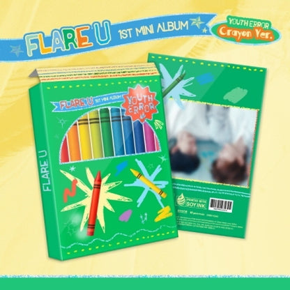 FLARE U (플레어 유) - 1st Mini Album [YOUTH ERROR] Crayon Version (RESTOCK 2026-10-02)