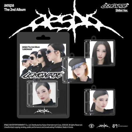 (PRE-ORDER 2026-06-04) aespa - 2nd Album [LEMONADE] SMini Version (Smart Album)(4 Versions) Random 1ea