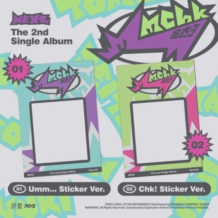 NEXZ - 2rd Single Album [Mmchk 음츠크] Sticker Version (2 Versions)