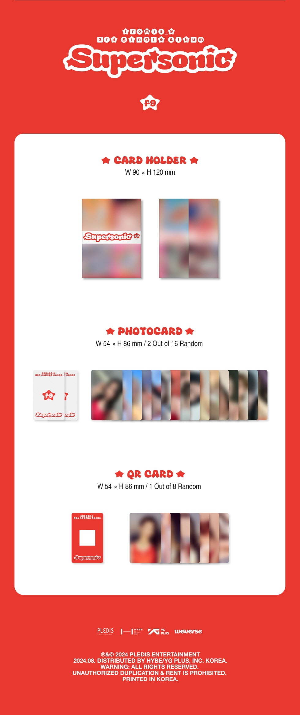 Fromis_9 (F9) - 3rd Single Album Supersonic Weverse Album Version.