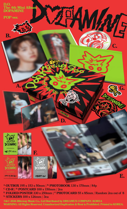 (PRE-ORDER 2026-09-08) D.O. Doh Kyung Soo (EXO) - 4th Mini Album [DOPAMINE] POP Version