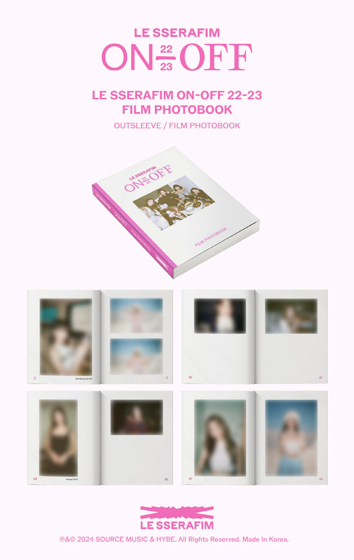 LE SSERAFIM - LE SSERAFIM ON-OFF 22-23 Film Photobook