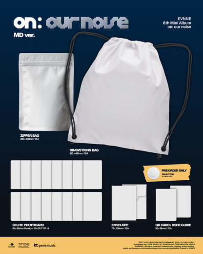 (PRE-ORDER 2026-10-20) EVNNE - 6th Mini Album [on our noise] MD Version