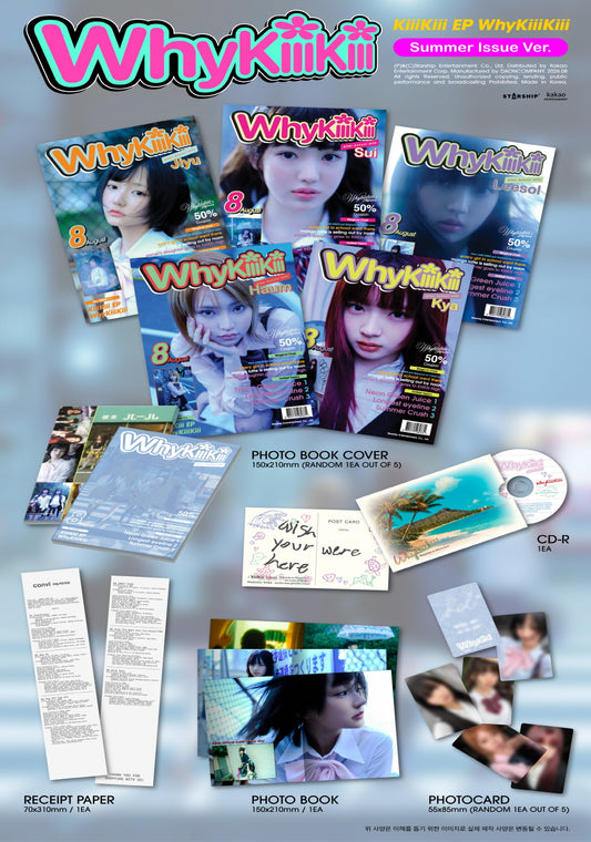(PRE-ORDER 2026-08-11) KiiiKiii - EP Album [WhyKIiiKiii] SUMMER ISSUE Version