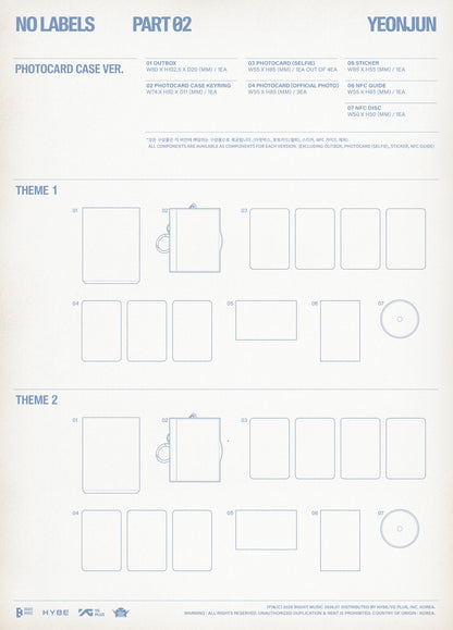 (PRE-ORDER 2026-07-10) YEONJUN (TXT) - [NO LABELS: PART 02] Photocard Case Version (2 Versions) Random 1ea