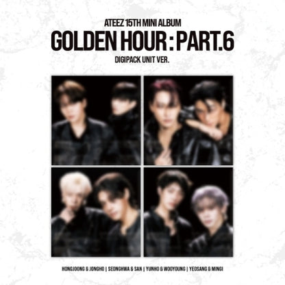 (PRE-ORDER 2026-11-13) ATEEZ - 15th Mini Album [GOLDEN HOUR : Part.6] DIGIPACK UNIT Version (4 Versions) Random 1ea (🎁POB Included - Pre-order only)