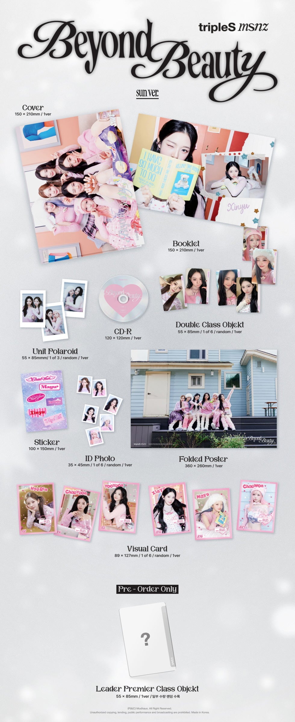 tripleS - Mini Album [msnz (Beyond Beauty)] (4 Versions)(POB - Photocard 1ea Included - Limited Quantity)