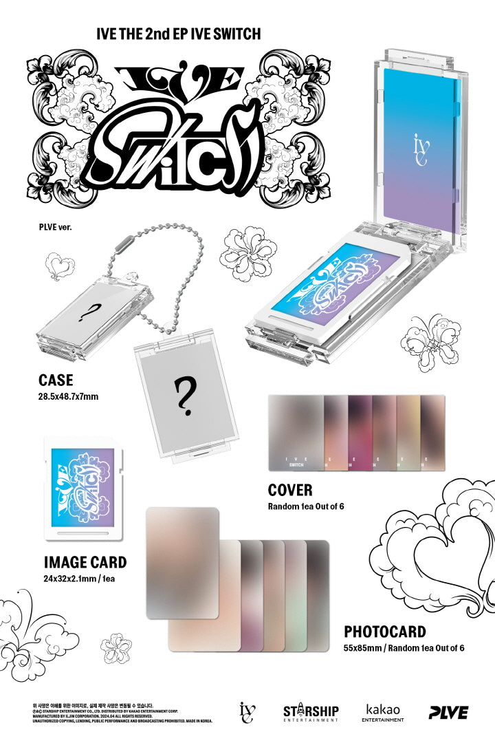 IVE 2nd EP Album IVE Switch PLVE Version (6 Versions)