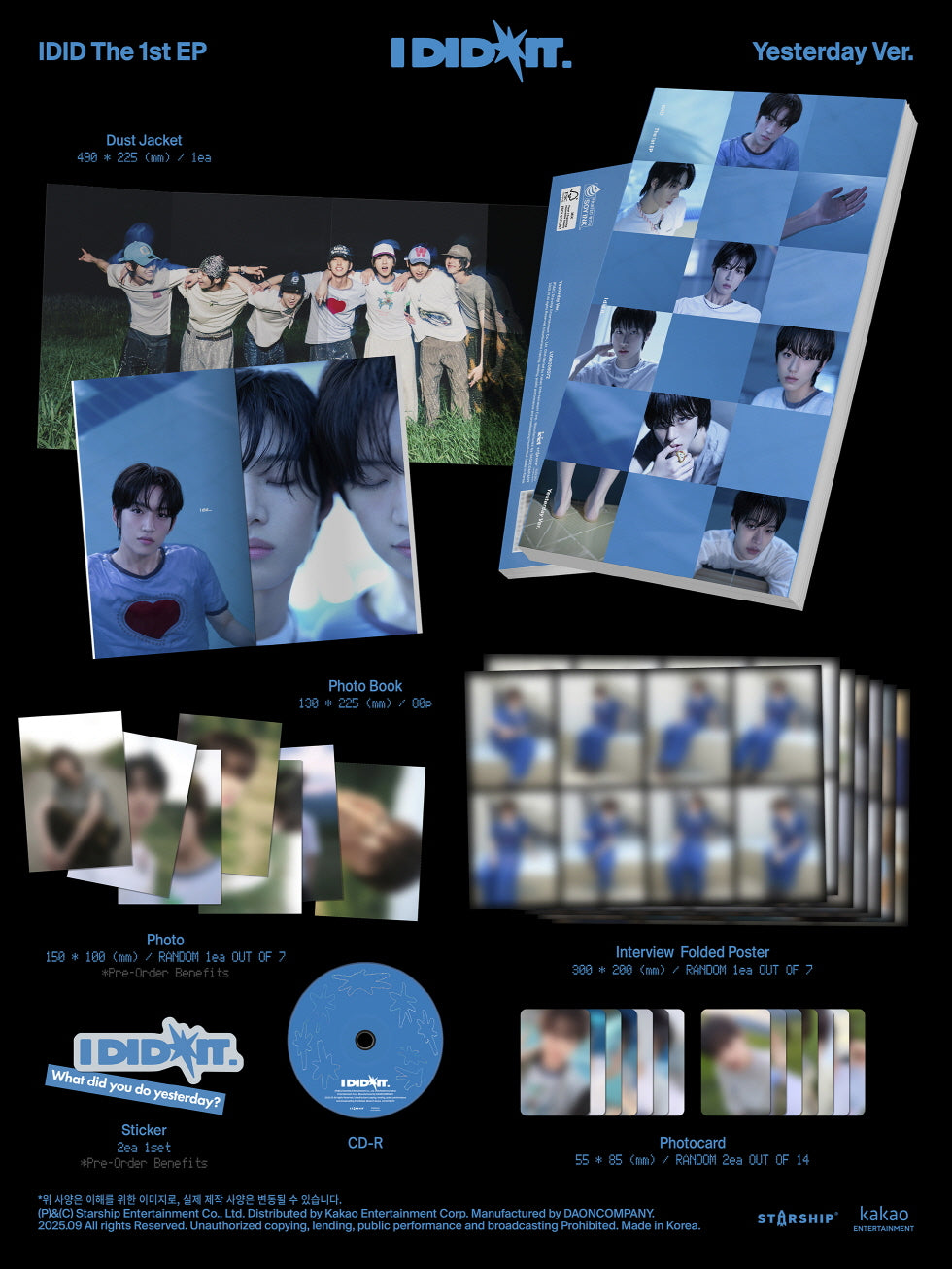IDID - 1st Mini Album [I DID IT] (2 Versions)(RESTOCK 2026-10-02)