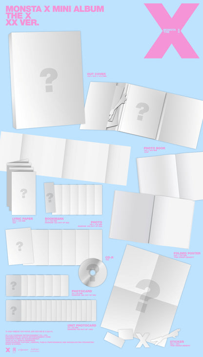 (PRE-ORDER 2025-09-02) MONSTA X - 13th Mini Album [THE X] (4 Versions) Random 1ea
