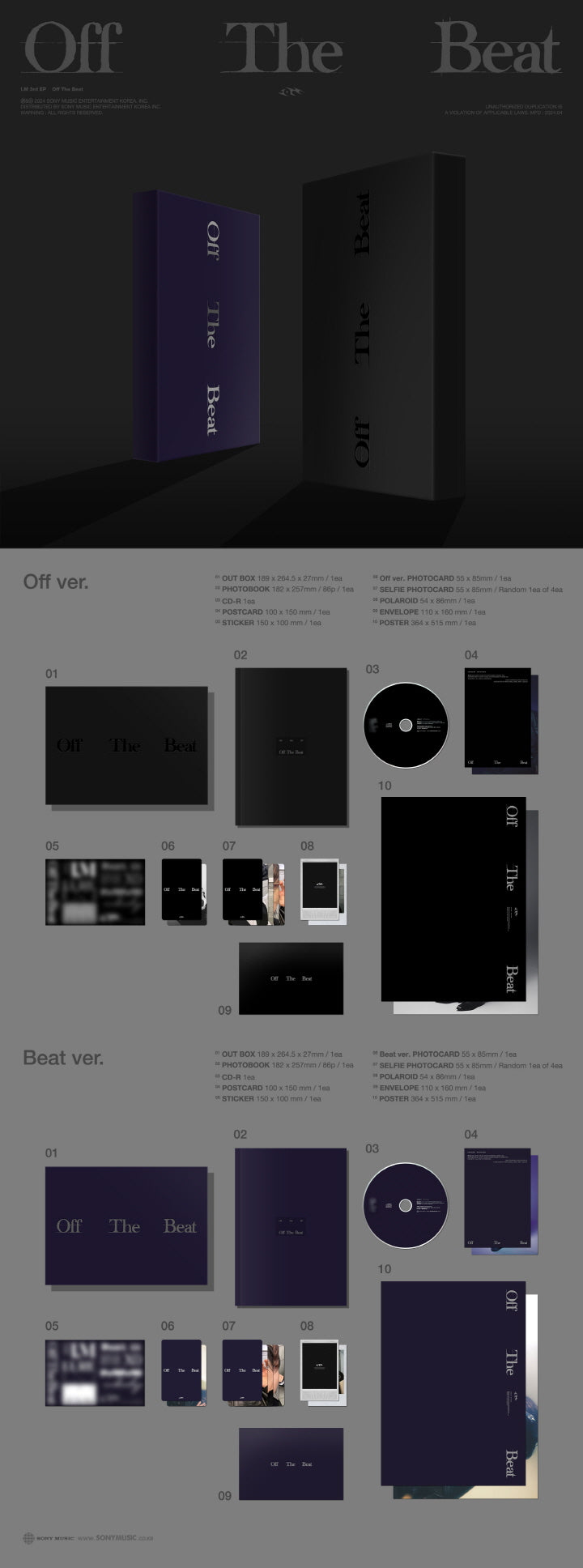 I.M (MONSTA X) Off The Beat Photobook Version (2 Versions).