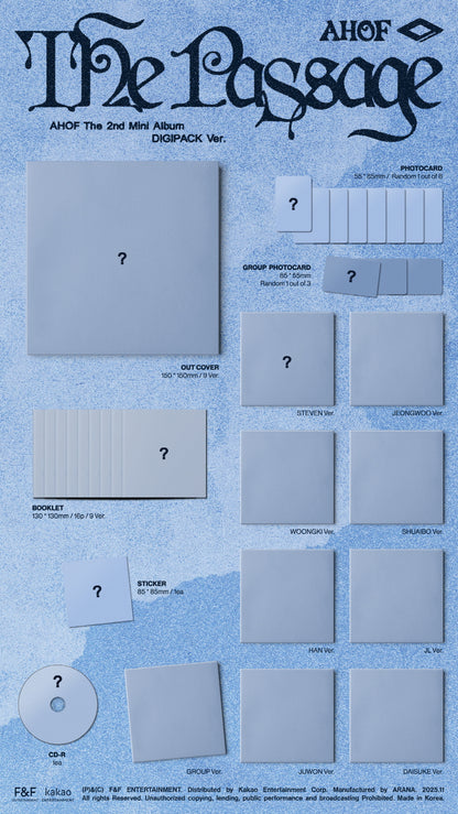(PRE-ORDER 2025-11-05) AHOF - 2nd Mini Album [The Passage] Digipack Version (9 Versions) Random 1ea