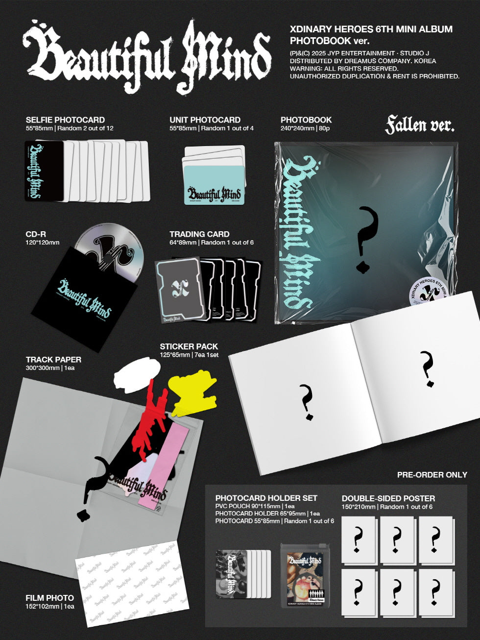 Xdinary Heroes - 6th Mini Album [Beautiful Mind] (2 Versions).