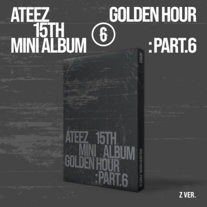 (PRE-ORDER 2026-11-13) ATEEZ - 15th Mini Album [GOLDEN HOUR : Part.6] Standard Version (3 Versions) Random 1ea (🎁POB Included - Pre-order only)
