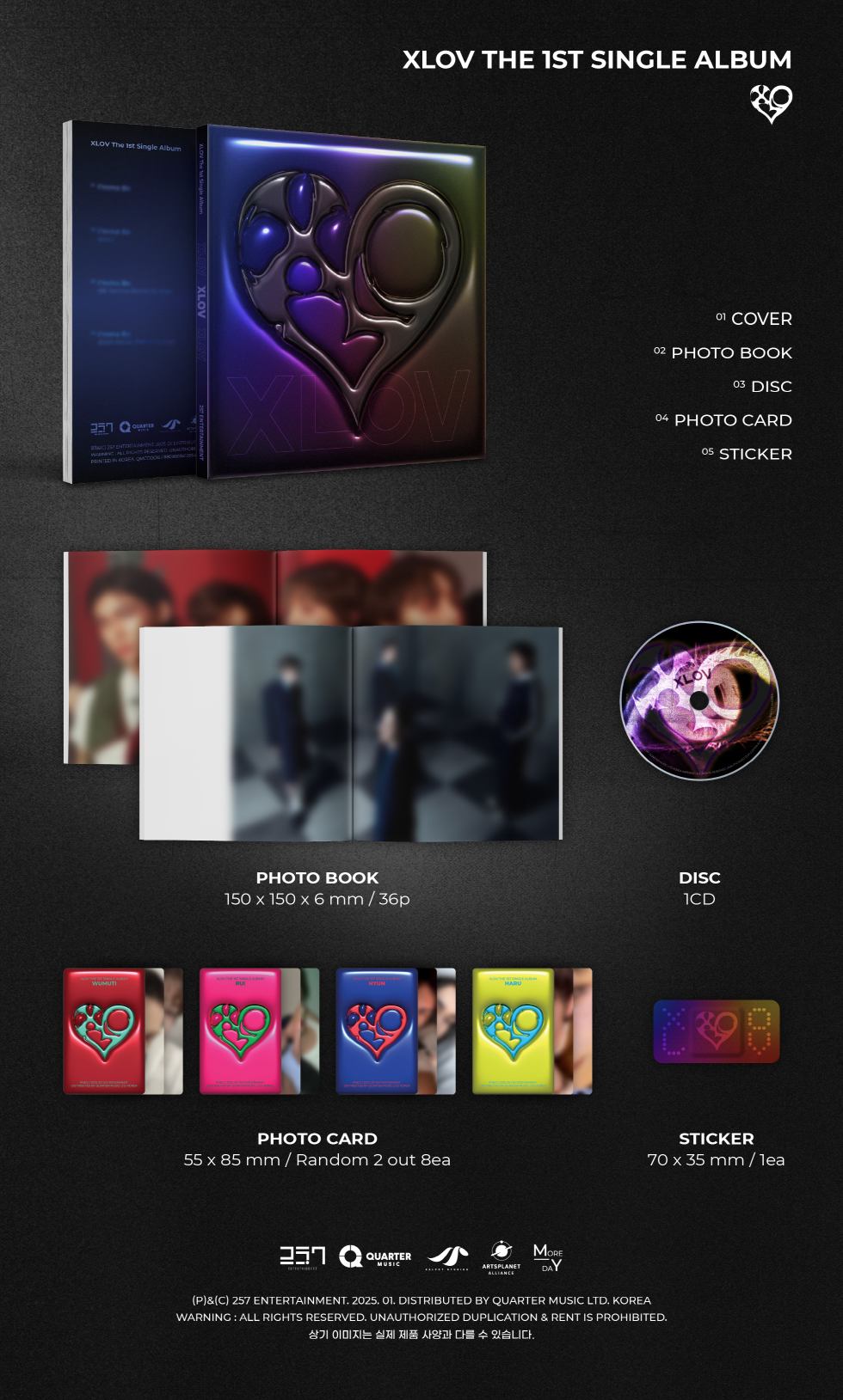 (RESTOCK) XLOV - 1st Single Album I'mma Be (Limited Quantity)(2 Left).