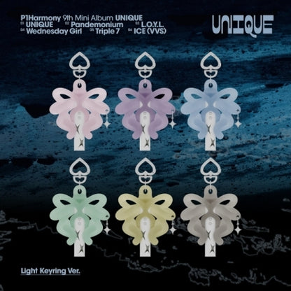 P1Harmony - 9th Mini Alum [UNIQUE] Light Keyring Version (6 Versions)