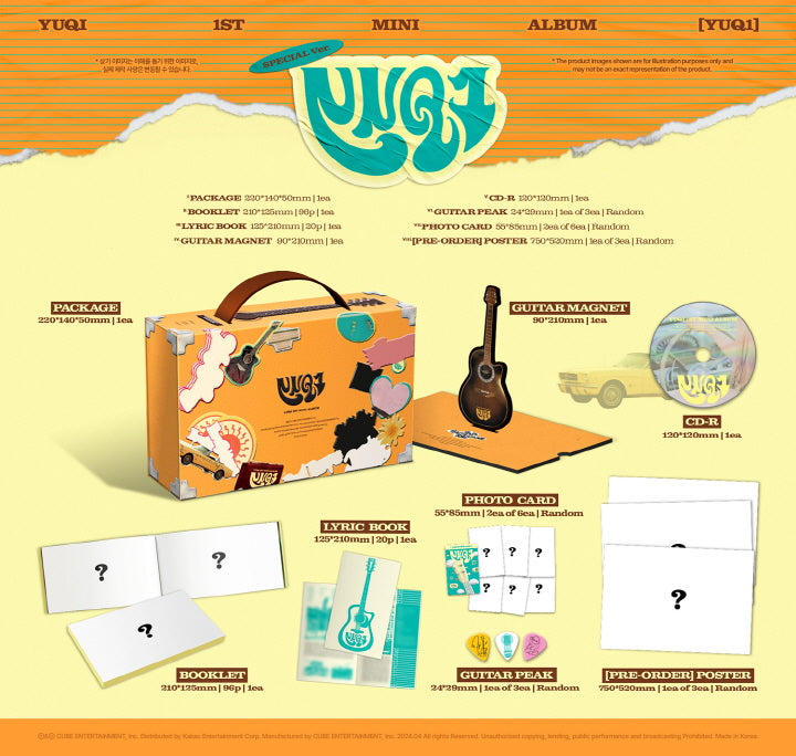 YUQI (G)I-DLE - 1st Mini Album YUQ1 Special Version.