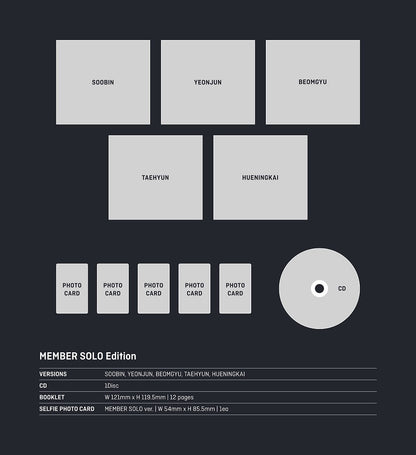 TOMORROW X TOGETHER TXT Japan 4th Single Album 誓い Chikai Member Solo (5 Versions).