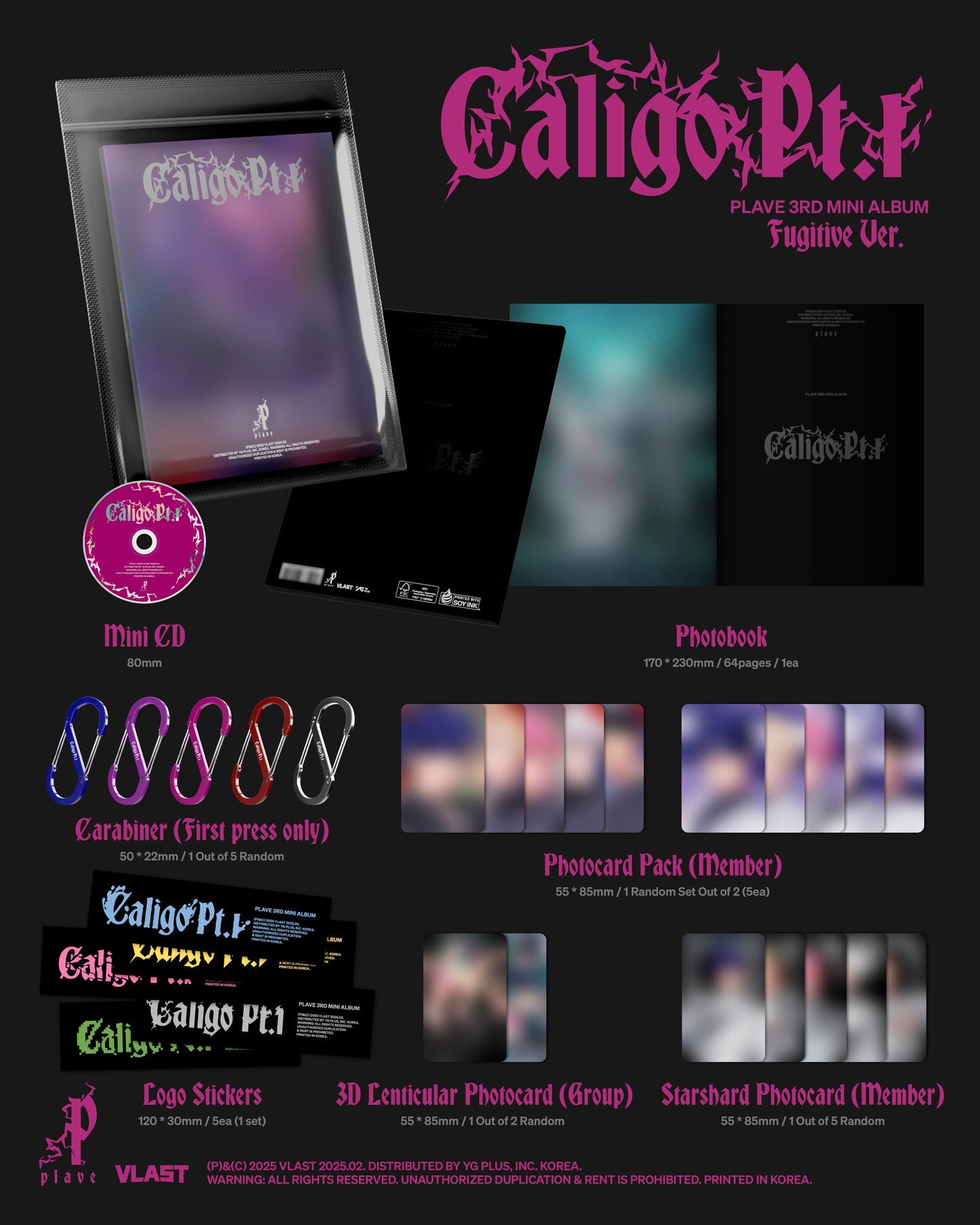 PLAVE - 3rd Mini Album [Caligo Pt.1] Fugitive Version.