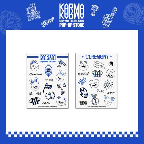 (PRE-ORDER 2025-11-18) Stray Kids - OFFICIAL MD [KARMA POP-UP] TATTOO STICKER