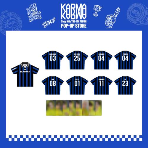 (PRE-ORDER 2025-11-18) Stray Kids - OFFICIAL MD [KARMA POP-UP] UNIFORM T-SHIRT (POB Photocard 1ea Included)