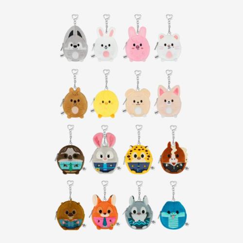 (PRE-ORDER 2025-12-25) Stray Kids - SKZOO X ZOOTOPIA2 POP-UP STORE OFFICIAL MERCH (PLUSH COIN POUCH)(16 Versions).