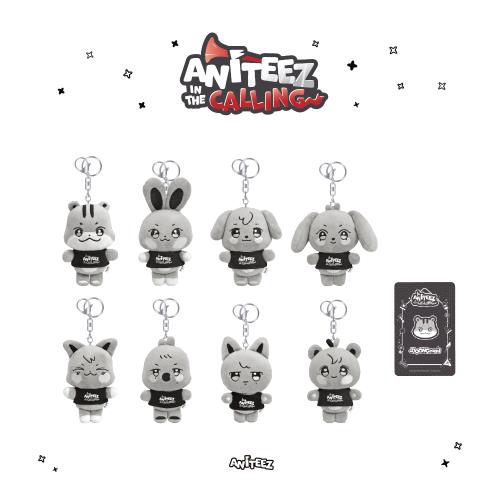 (PRE-ORDER 2025-12-10) ATEEZ - OFFICIAL MD [ANITEEZ IN THE CALLING] THE CALLING ANITEEZ PLUSH KEYRING (8 Versions)(POB - Photocard 1ea).