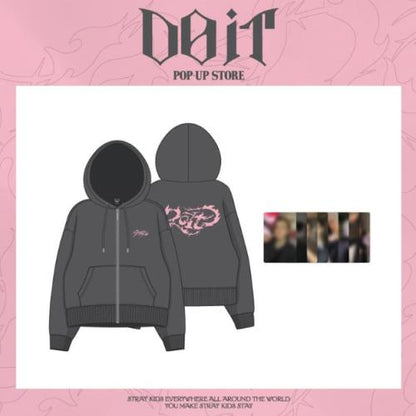 (PRE-ORDER 2026-02-23) Stray Kids [DO IT] Pop-up Store MD Merch (ZIP-UP HOODIE)(POB Included Based on Order Amount)